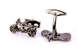 HYX 3D Motorcycle Cufflinks French Shirt Cuff Links for Men's Jewelry