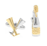 iGame Supply Champagne Cuff Links Gold-color Brass Material