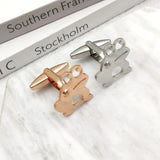Frog Shape Cufflinks Stainless Steel Suit Buttons