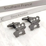 Frog Shape Cufflinks Stainless Steel Suit Buttons