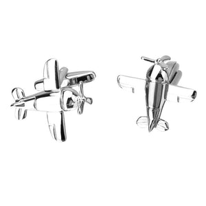 Brass Airplane Aircraft Shape Cufflinks Mens Cuff Links