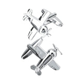 Brass Airplane Aircraft Shape Cufflinks Mens Cuff Links