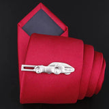 Airplane Copper Metal Tie Clip for Men's Ties Shirt Collar