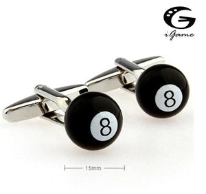 iGame Snooker Cuff Links Hotsale 8 Brass Material