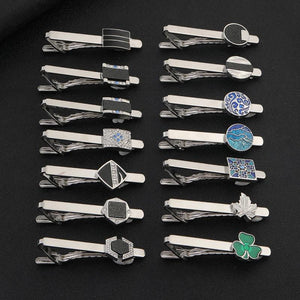 Men's Crystal Tie Clip for Wedding Party
