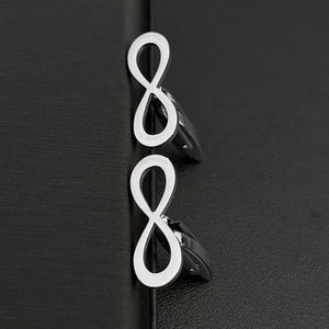 Infinity Sign Cufflinks Romantic Symbol Couple Twins Cuffs Anniversary Gift