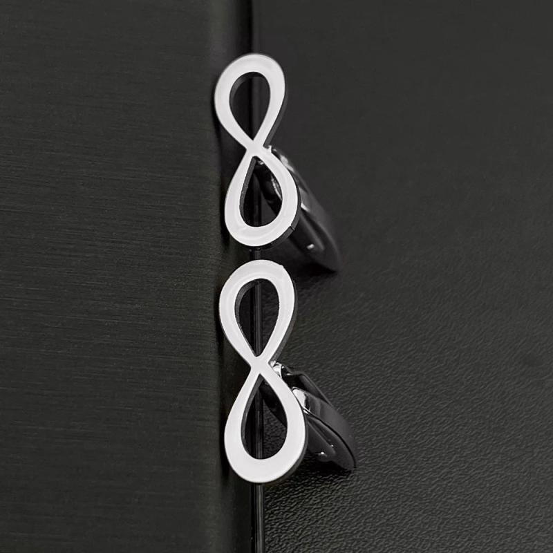Infinity Sign Cufflinks Romantic Symbol Couple Twins Cuffs Anniversary Gift