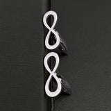 Infinity Sign Cufflinks Romantic Symbol Couple Twins Cuffs Anniversary Gift
