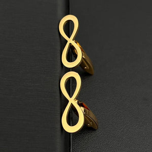 Infinity Sign Cufflinks Romantic Symbol Couple Twins Cuffs Anniversary Gift