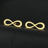 Infinity Sign Cufflinks Romantic Symbol Couple Twins Cuffs Anniversary Gift