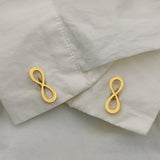 Infinity Sign Cufflinks Romantic Symbol Couple Twins Cuffs Anniversary Gift