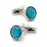 French Men's Crystal Cufflinks for Dress Shirts