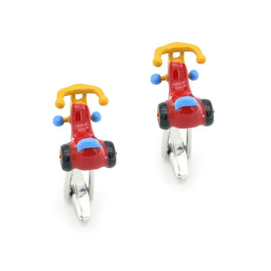 Kid's Toy Children Bicycle Cufflinks Brass Material Muti-color Cuff Links