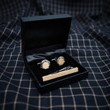 Classic Wooden Cufflinks for Men - Wedding Business Shirt Accessory