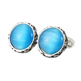Retro Opal Cufflinks for Men Business Banquet Suits Shirts