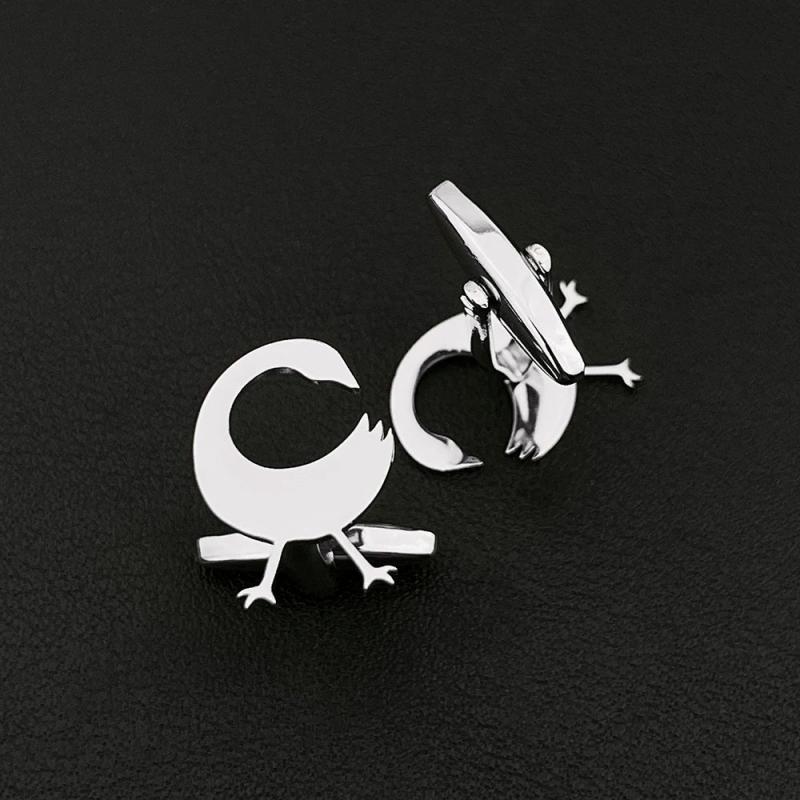 Ghana Adinkra Tattoo SANKOFA Cufflinks Stainless Steel Jewelry