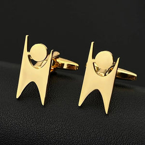 Happy Human Sign Cufflinks Stainless Steel Wedding Gift