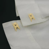 Happy Human Sign Cufflinks Stainless Steel Wedding Gift