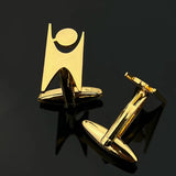 Happy Human Sign Cufflinks Stainless Steel Wedding Gift