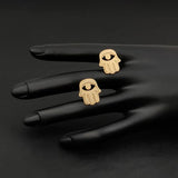 Judaism Hamesh Hand Cufflinks Eye of Fatima Gemelos Stainless Steel