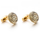 Gold-Color Rhinestone Cufflink Wedding Suit Shirt Buttons 51612