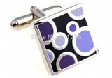 Enamel Water Drop Copper Cufflinks - 3 Color Options