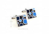 Enamel Water Drop Copper Cufflinks - 3 Color Options