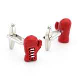 Boxing Glove Cufflinks Red Brass Material Men Cuff Links