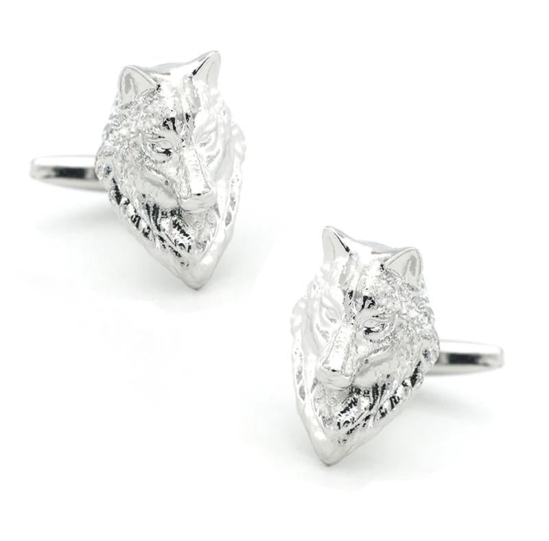 Wolf Cufflinks Copper Silver Wholesale