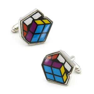 Magic Square Cuff Links For Men Brass Muti-color Cufflinks Wholesale