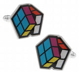 Magic Square Cuff Links For Men Brass Muti-color Cufflinks Wholesale