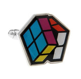 Magic Square Cuff Links For Men Brass Muti-color Cufflinks Wholesale