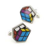 Magic Square Cuff Links For Men Brass Muti-color Cufflinks Wholesale
