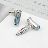 Hourglass Mens Cufflinks Blue/White/Purple/Pink Wedding Party Gift