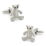 Animal Brass Teddy Bear Cuff Links Golden Cufflinks
