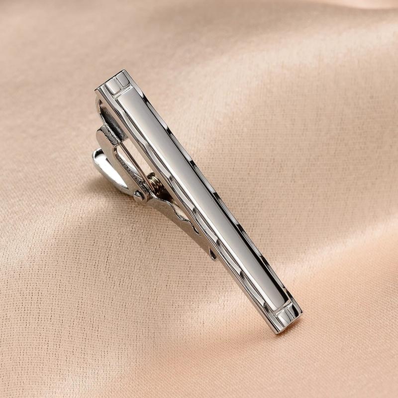 Men Copper Tie Clips Set Casual Business Wedding Tie Bar Shirt Accessories
