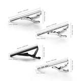 Men Copper Tie Clips Set Casual Business Wedding Tie Bar Shirt Accessories