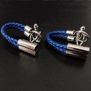 Cowhide Rope Cufflinks for Men's Shirt