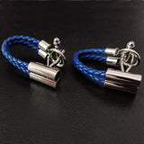 Cowhide Rope Cufflinks for Men's Shirt