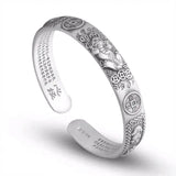 Vintage Pixiu Wealth Attraction Silver Bracelet