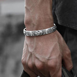 Vintage Pixiu Wealth Attraction Silver Bracelet