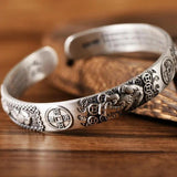 Vintage Pixiu Wealth Attraction Silver Bracelet