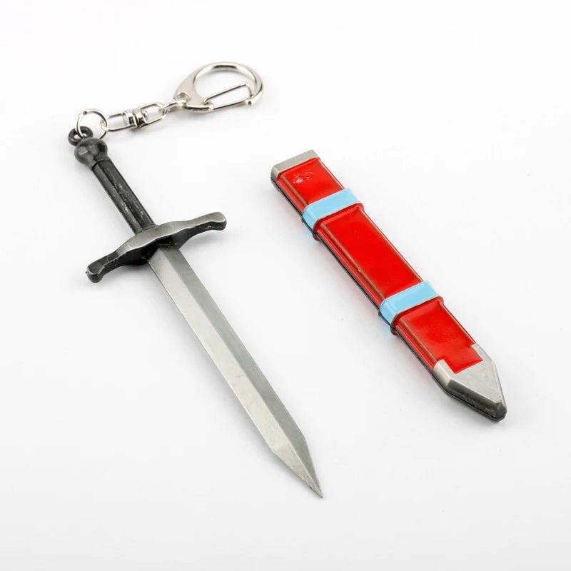 Trunks Sword Weapon Keychain 3D PVC Keyring Charm Key Chains Cosplay