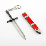 Trunks Sword Weapon Keychain 3D PVC Keyring Charm Key Chains Cosplay