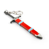 Trunks Sword Weapon Keychain 3D PVC Keyring Charm Key Chains Cosplay