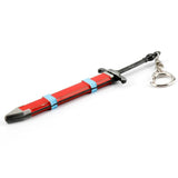 Trunks Sword Weapon Keychain 3D PVC Keyring Charm Key Chains Cosplay