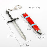 Trunks Sword Weapon Keychain 3D PVC Keyring Charm Key Chains Cosplay