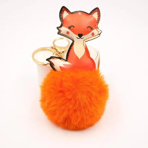 Cute Fox Key Bag PU Leather Key Wallet Car Key Holder Case Keychain