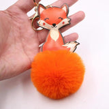 Cute Fox Key Bag PU Leather Key Wallet Car Key Holder Case Keychain