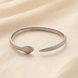 Stainless Steel Open Snake Bracelet Women's Jewelry